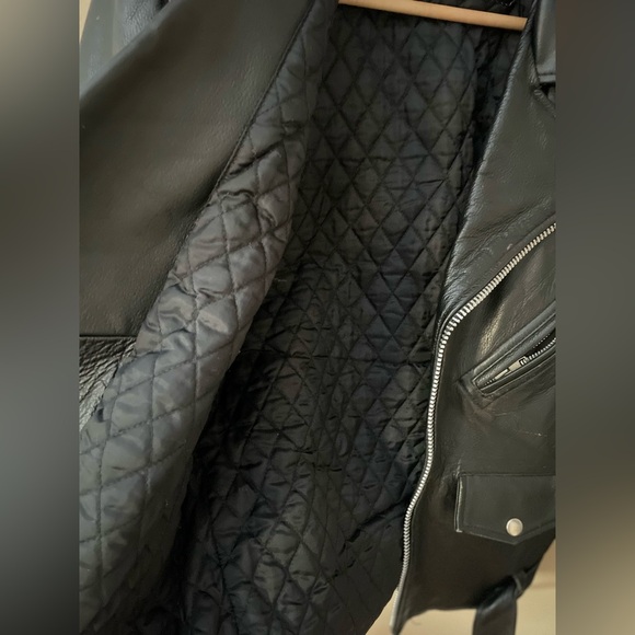 Vintage FMC Classic Black Leather Motorcycle Jacket❤️🏍️ - Picture 8 of 16